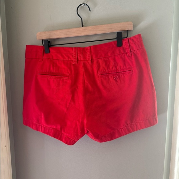 J. Crew Red Bermuda Shorts Tailored Lightweight Cotton - Picture 2 of 6